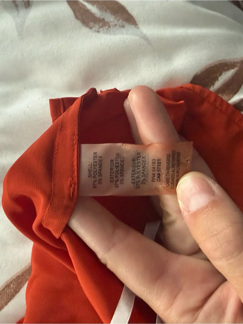 Calvin Klein Orange Draped Shell Top
